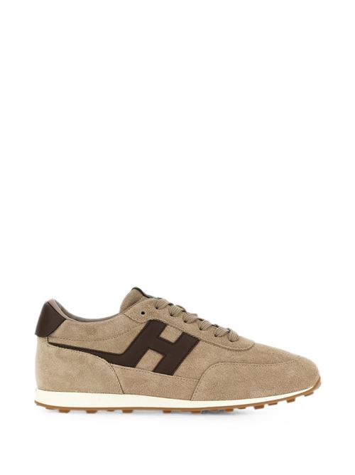 Sneakers uomo Hogan New Olympia beige e marroni in crosta HOGAN | HXM6990GA00UHO0FDJ.