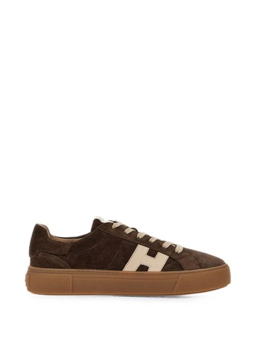 Sneakers uomo Hogan New Cassetta marroni e panna in crosta HOGAN | HXM7050GF10UHT0R1L.