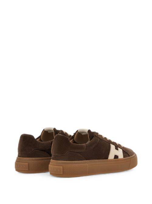 Sneakers uomo Hogan New Cassetta marroni e panna in crosta HOGAN | HXM7050GF10UHT0R1L.