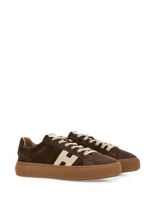 Sneakers uomo Hogan New Cassetta marroni e panna in crosta HOGAN | HXM7050GF10UHT0R1L.
