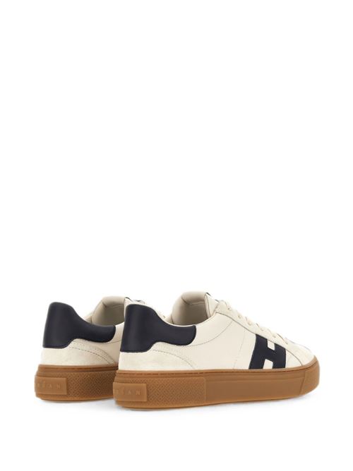 Sneakers uomo Hogan New Cassetta bianche e blu in pelle HOGAN | HXM7050GF10VHO01RY.