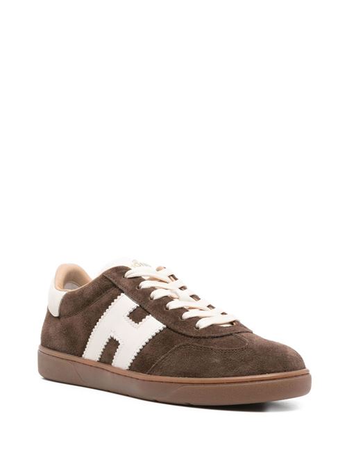 Sneakers donna Hogan Cool marroni e panna in crosta HOGAN | HXW6470FB60UHK02FJ.
