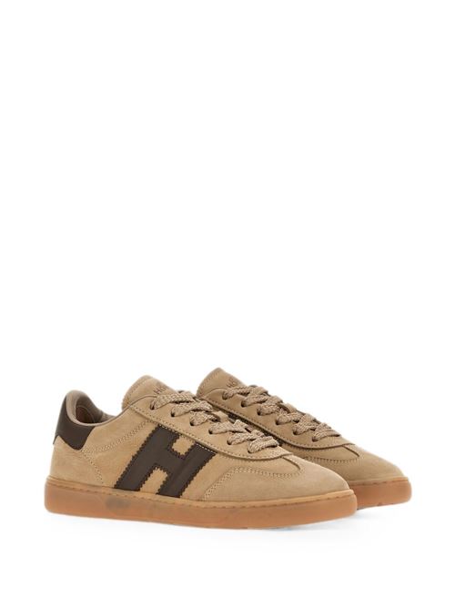 Sneakers donna Hogan Cool beige e marroni in nabuk HOGAN | HXW6470FB6TUIE0CP4.