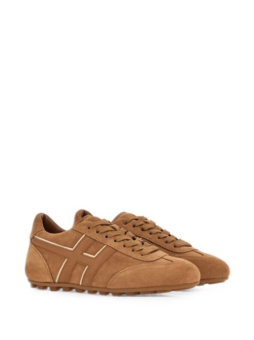Sneakers donna Hogan H Football beige in crosta HOGAN | HXW6930GJ00VGB0RZI.