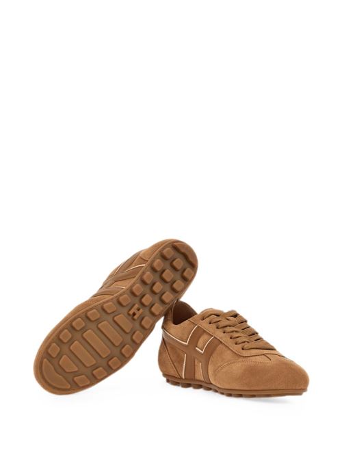 Sneakers donna Hogan H Football beige in crosta HOGAN | HXW6930GJ00VGB0RZI.