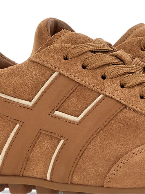 Sneakers donna Hogan H Football beige in crosta HOGAN | HXW6930GJ00VGB0RZI.