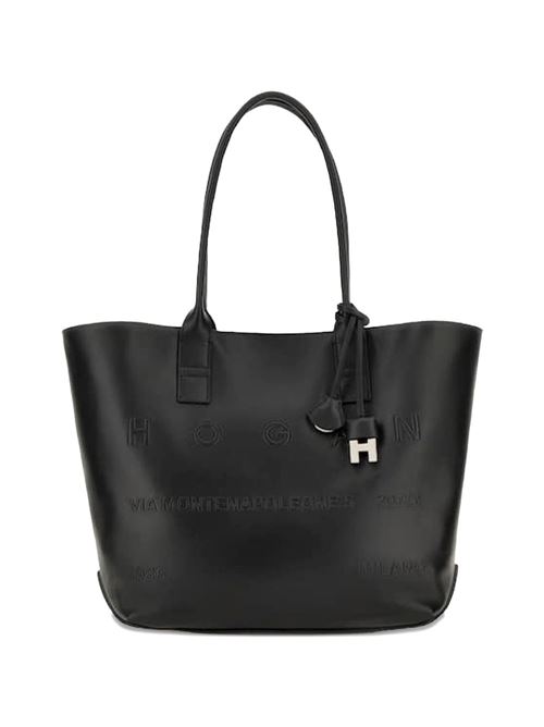 Borsa donna Hogan Address grande nera in pelle HOGAN | KBW01TA3300TZPB999.