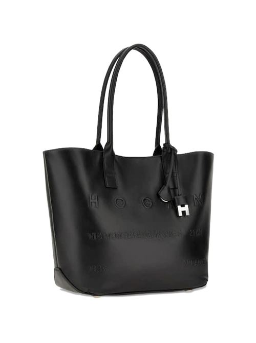 Borsa donna Hogan Address grande nera in pelle HOGAN | KBW01TA3300TZPB999.