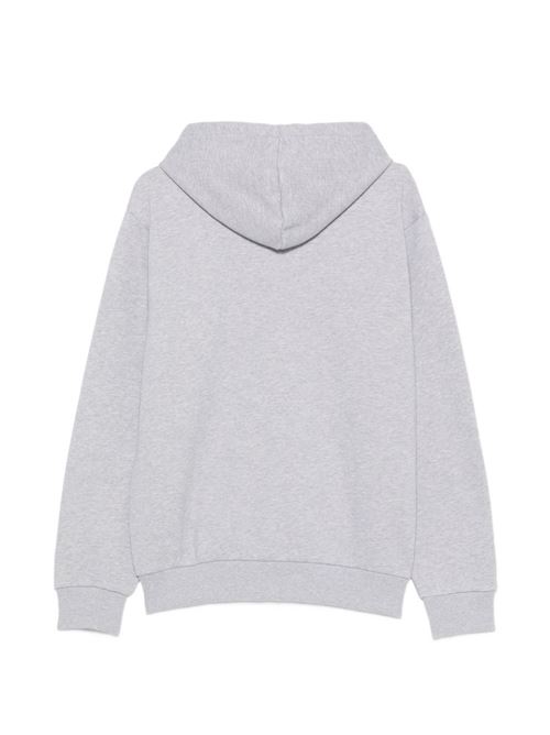 Felpa Lacoste da uomo grigio mélange con zip e cappuccio LACOSTE | SH8864CCA