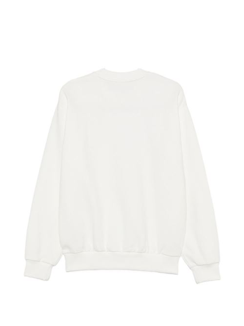 Felpa girocollo Lacoste da uomo bianca in cotone felpato LACOSTE | SH886870V