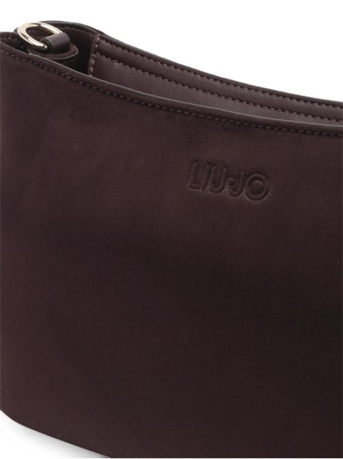 Borsa a tracolla Liu Jo Gerona M color melanzana con finitura effetto camoscio e borchie LIU-JO | AF6033T711A91718