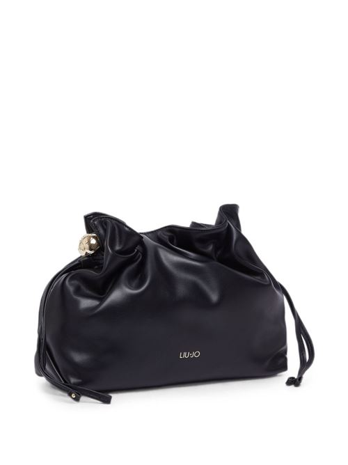 Borsa a spalla Liu Jo Riccy M nera con chiusura a coulisse LIU-JO | AF6096E106522222