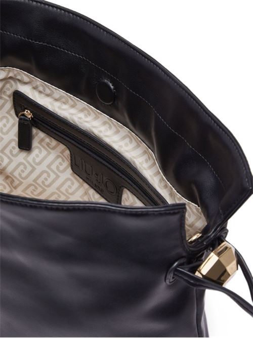 Borsa a spalla Liu Jo Riccy M nera con chiusura a coulisse LIU-JO | AF6096E106522222