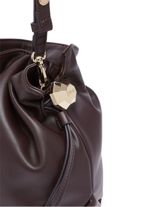 Borsa a spalla Liu Jo Riccy M color melanzana con chiusura a coulisse LIU-JO | AF6096E106591718