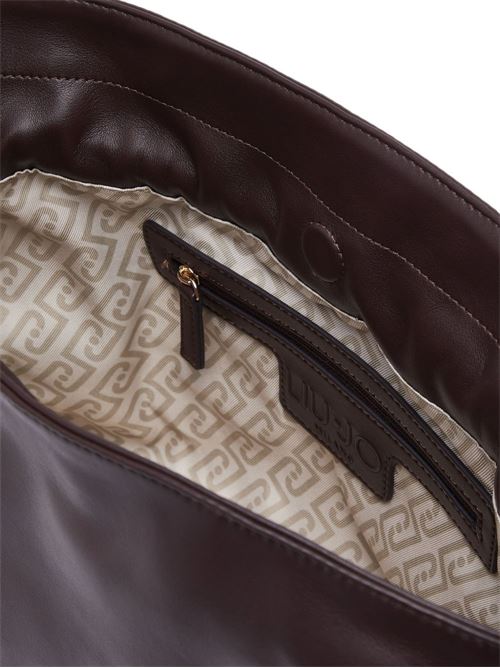 Borsa a spalla Liu Jo Riccy M color melanzana con chiusura a coulisse LIU-JO | AF6096E106591718