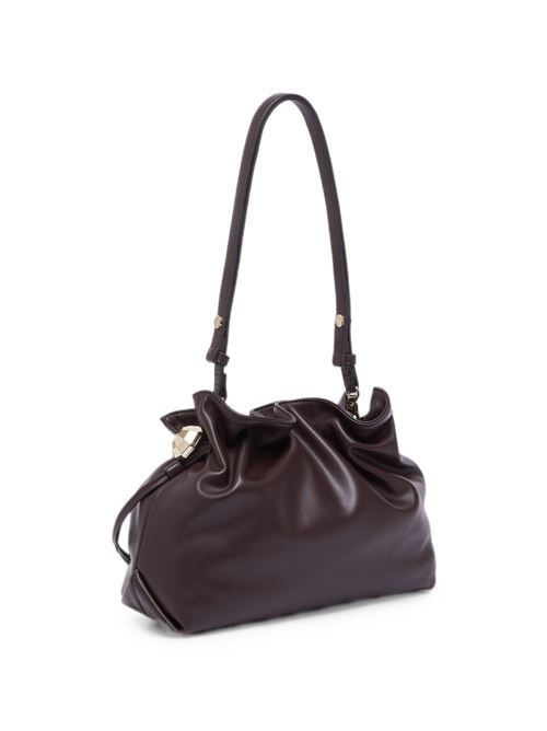 Borsa a spalla Liu Jo Riccy M color melanzana con chiusura a coulisse LIU-JO | AF6096E106591718