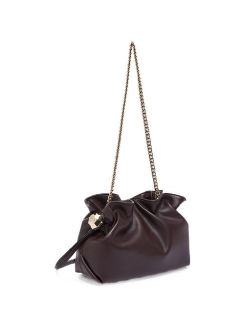 Borsa a spalla Liu Jo Riccy piccola color melanzana con tracolla a catena LIU-JO | AF6099E106591718