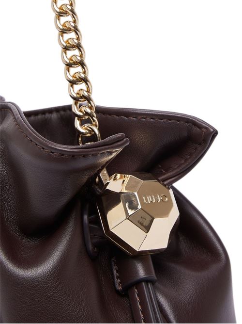 Borsa a spalla Liu Jo Riccy piccola color melanzana con tracolla a catena LIU-JO | AF6099E106591718