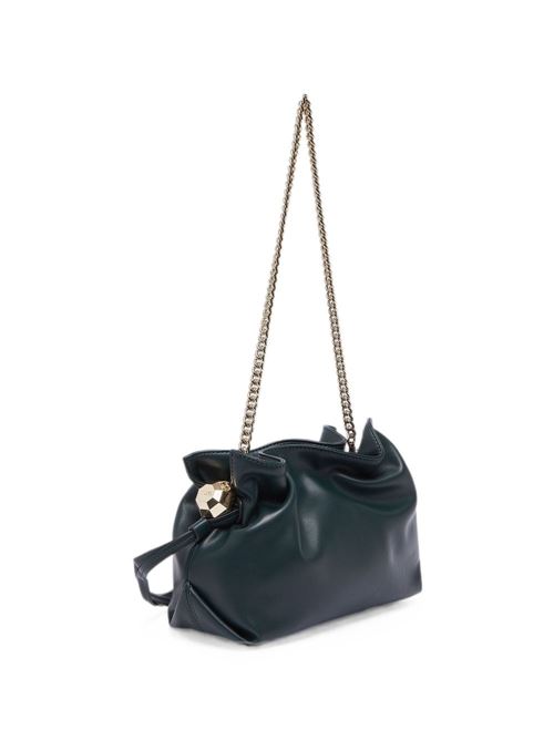 Borsa a spalla Liu Jo Riccy piccola verde scuro con tracolla a catena LIU-JO | AF6099E106595320