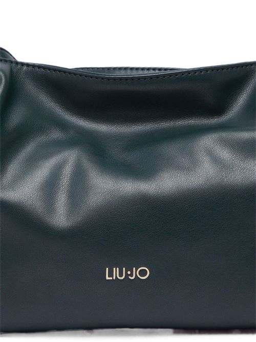 Borsa a spalla Liu Jo Riccy piccola verde scuro con tracolla a catena LIU-JO | AF6099E106595320