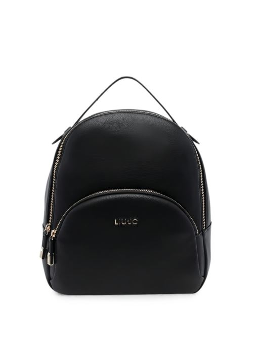 Zaino Liu Jo Manhattan da donna nero effetto pelle bottalata LIU-JO | AF6209E101922222