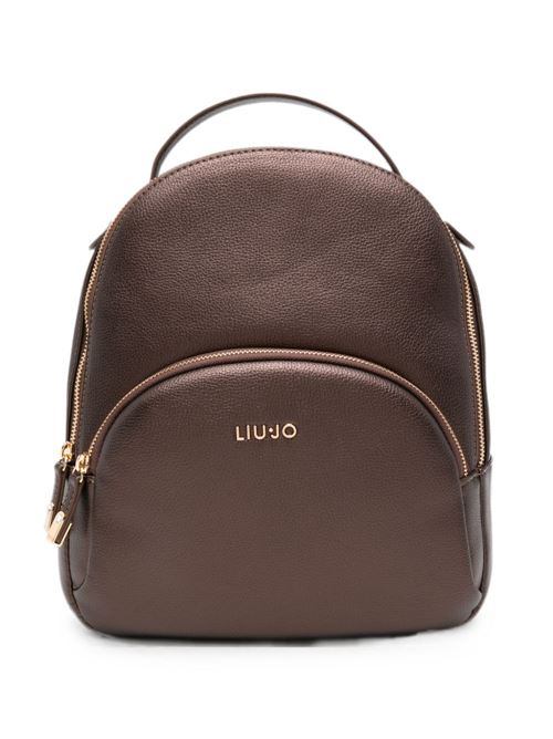 Zaino Liu Jo da donna testa di moro in ecopelle con chiusura a zip LIU-JO | AF6209E1019X0782