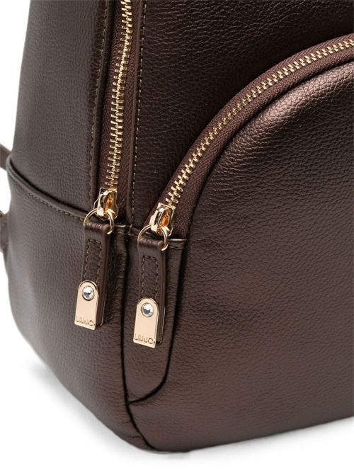 Zaino Liu Jo da donna testa di moro in ecopelle con chiusura a zip LIU-JO | AF6209E1019X0782