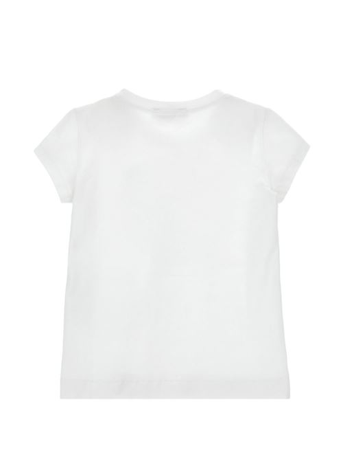 T-shirt bambina Monnalisa bianca Disney Vaiana con palme e dettagli floreali MONNALISA | 19H63080040099
