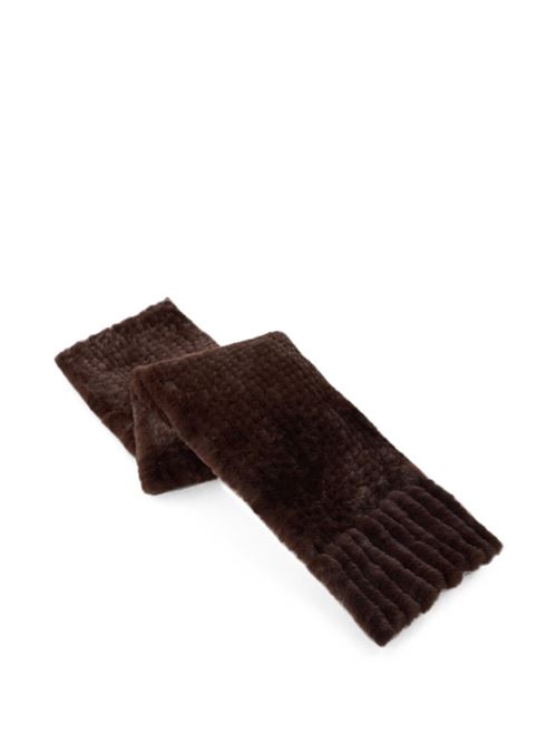 Sciarpa donna Pinko Geloso marrone in tricot PINKO | 107079A3EHL72