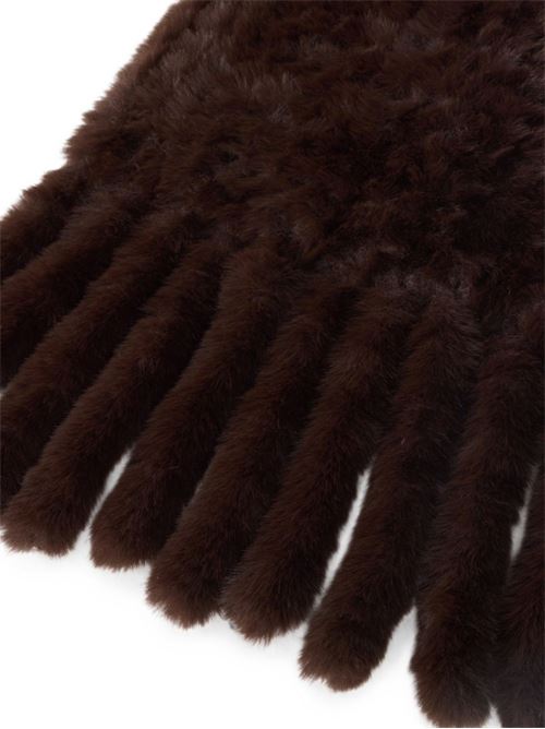 Sciarpa donna Pinko Geloso marrone in tricot PINKO | 107079A3EHL72