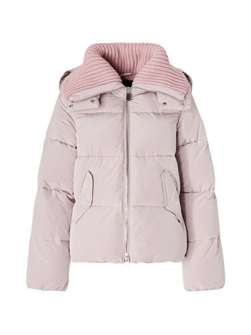 Capospalla donna Pinko Dianthus rosa opaco con collo in maglia PINKO | 107161A39JO06