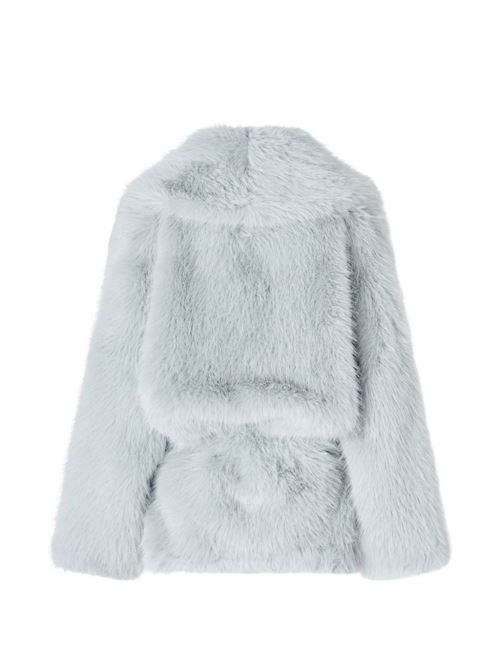 Pelliccia donna Pinko Begonia celeste over con cintura PINKO | 107181A3FUE22