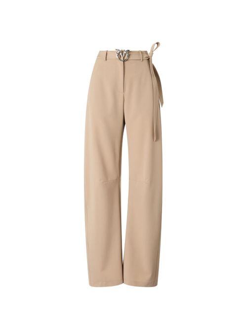 Pantalone donna Pinko New Lexy beige con cintura PINKO | 107201A18EL13
