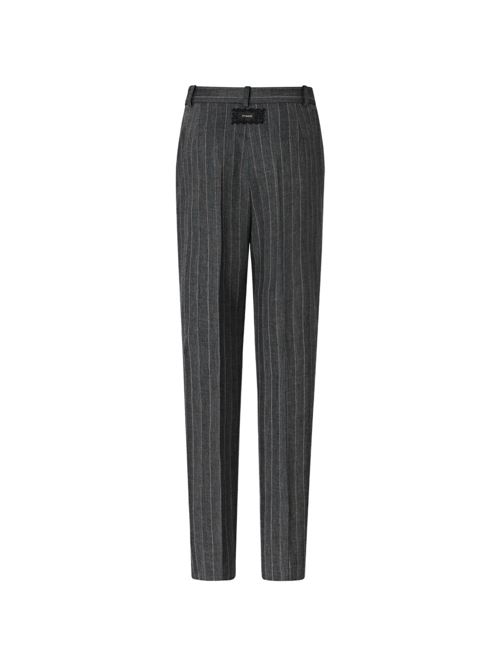 Pantalone donna Pinko Pleione grigio e rosa gessato PINKO | 107264A3FFIN4