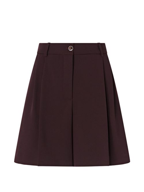 Gonna donna Pinko Shetana bordeaux fluida corta PINKO | 107289A18ERR7