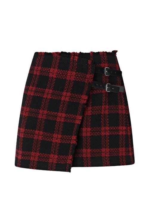 Gonna donna Pinko Grevillea rossa e nera check PINKO | 107435A3GNZR4