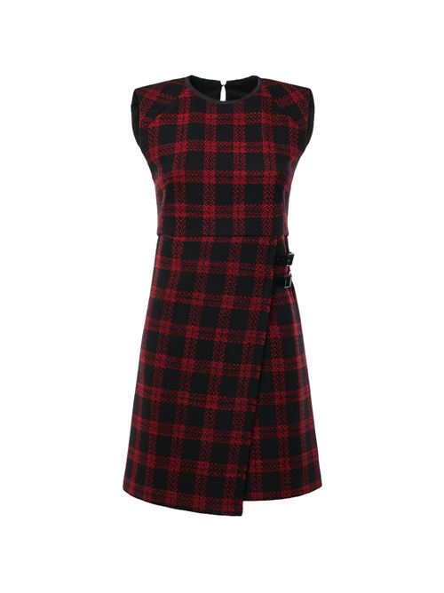 Abito donna Pinko Amaranda rosso e nero check PINKO | 107498A3GNZR4