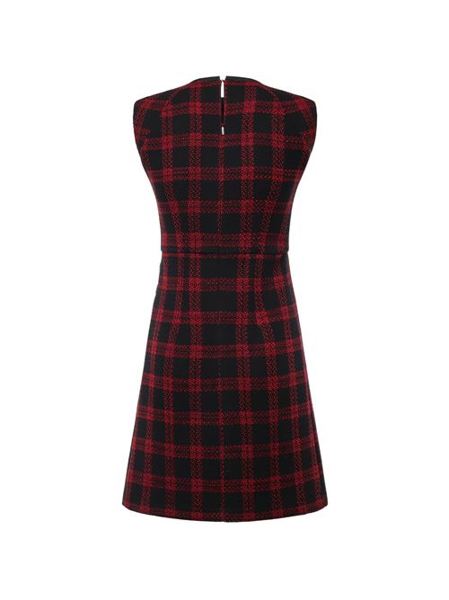 Abito donna Pinko Amaranda rosso e nero check PINKO | 107498A3GNZR4
