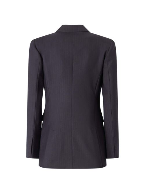 Giacca donna Pinko New Amalfi blu gessata con bottoni a vista PINKO | 107513A3IFG03