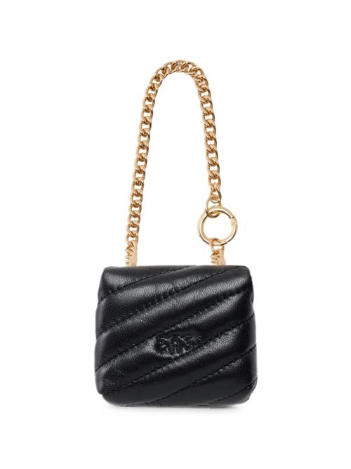 Borsa donna Pinko Nano Love Puff Sheep nera e oro PINKO | 107659A0F2Z99Y