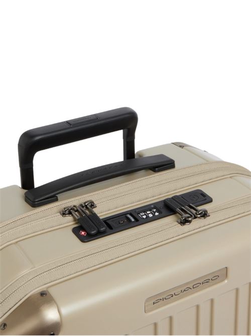 Trolley cabina unisex Piquadro PQ Light beige opaco con doppia apertura Piquadro | BV7245PQLBEO