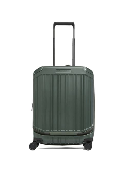 Trolley cabina unisex Piquadro PQ Light verde opaco con doppia apertura Piquadro | BV7245PQLVEO2