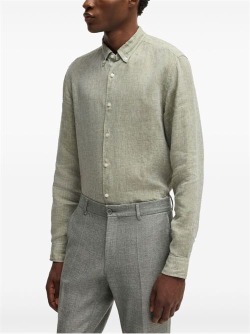 Camicia uomo in lino BOSS | 50529137311
