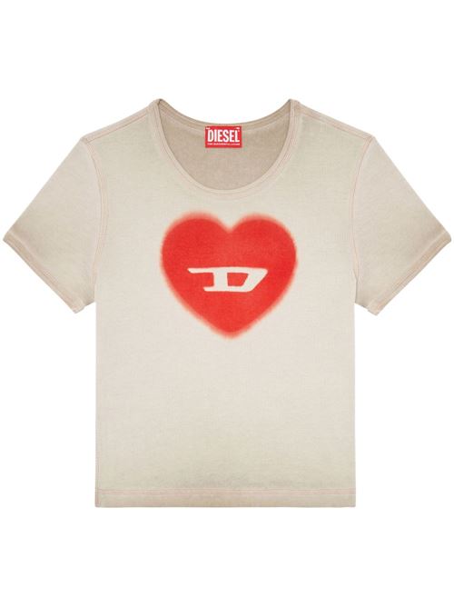 T-shirt donna con cuore T-Ele DIESEL | A128360SQAD72S