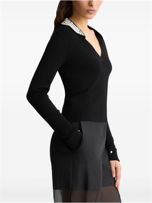 Polo donna con ricami LIU-JO | CA5109MS99ER9780