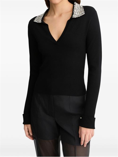 Polo donna con ricami LIU-JO | CA5109MS99ER9780