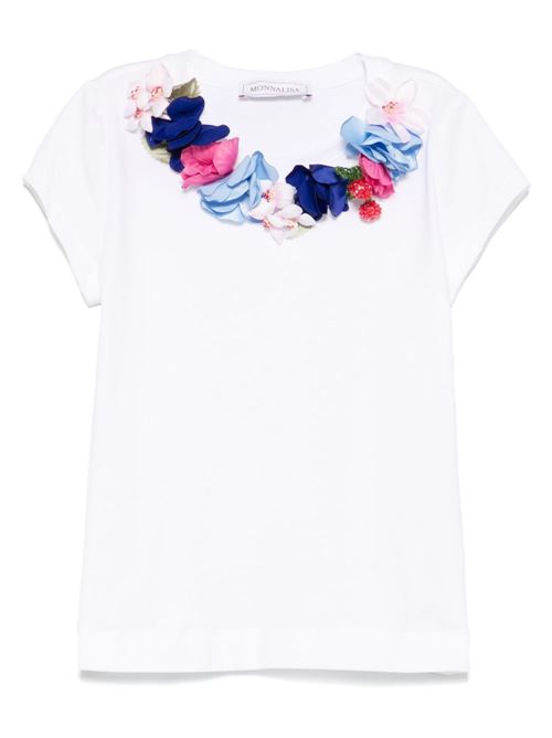 T-shirt bambina con collana fiori e frutta MONNALISA | 11E62852020099