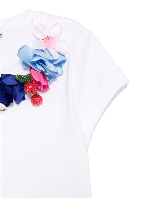 T-shirt bambina con collana fiori e frutta MONNALISA | 11E62852020099