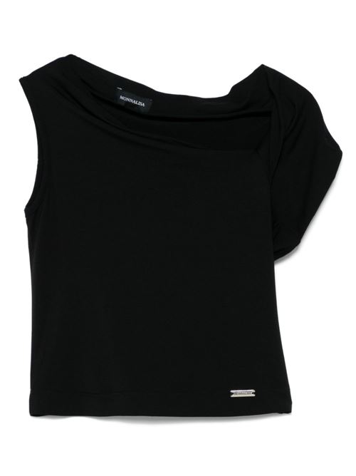 T-shirt bambina nera MONNALISA | 41E60352110050