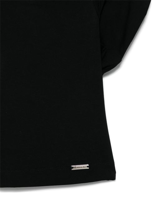 T-shirt bambina nera MONNALISA | 41E60352110050